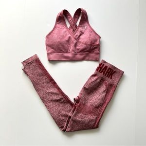 Gymshark Set Adapt Camo Seamless Bra & Flex High Waist Leggings Size XS